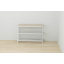 Банкетка универсальная Ferrum-decor Слайм 45x63x26 белый ДСП Дуб Сонома 16мм (XK00010) Ровно