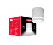 Світильник світлодіодний Maxus Surface Downlight 12W 4100K Білий (1669)