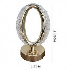 Настільна світлодіодна кристалічна лампа RIAS Ring Diamond Gold Михайловка