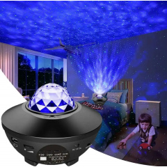 Ночник проектор зоряного неба RIAS KK-790 Bluetooth з пультом 6W Black (3_04539) Энергодар