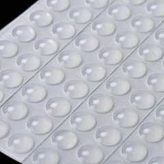 Відбійник для дверей Dory d=8мм h=3мм прозорий силіконовий 100 штук (DR050862) Дніпро