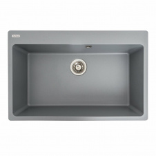Фото - Гранитная мойка для кухни Platinum 7850 Bogema матовая прямоугольная, серая металлик Гранитная мойка для кухни Platinum 7850 Bogema матовая прямоугольная, серая металлик