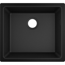 Кухонная мойка Hansgrohe S51 врезная 500х450х190мм S510-U450, черный графит