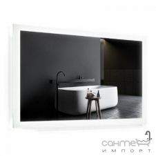 Прямоугольное зеркало с LED-подсветкой Liberta Rio 650x1200 стекло диамант, сенсор One Touch справа