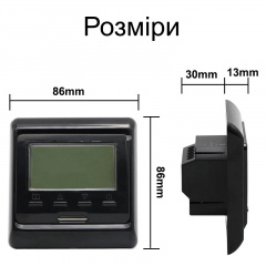 Wifi термостат для газового та електричного котла з LCD дисплеєм Minco Heat MK60L Чорний (100862) Киев