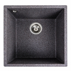 Гранитная мойка для кухни Platinum 4040 RUBA матовая микс Київ