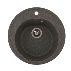 Гранитная мойка для кухни Platinum 510 LUNA матовая микс Бровары