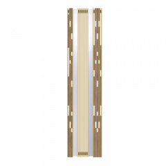 Дизайнерский радиатор Radox Invisible 40 Wood 1800x419 мм вертикальный коричневый Ирпень