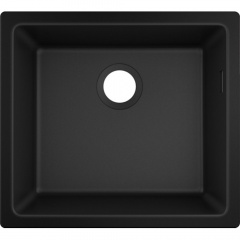 Кухонная мойка Hansgrohe S51 врезная 500х450х190мм S510-U450, черный графит Ивано-Франковск