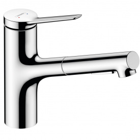 Смеситель для кухни Hansgrohe Zesis M33 150 2jet с вытяжным изливом sBox Lite, Chrome (74803000)
