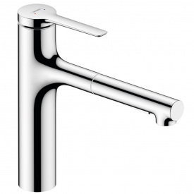 Смеситель для кухни Hansgrohe Zesis M33 160 2jet с вытяжным изливом sBox Lite, Chrome (74804000)