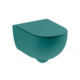 Унитаз подвесной с крышкой Nic Design Pin, Amazzonia глянец