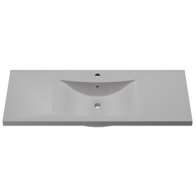 Раковина глянцевая врезная Amidicon Liza 120 1202х480 из литого камня
