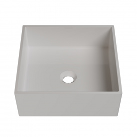 Раковина глянцевая накладная Amidicon Ring 40 400х400 из литого камня