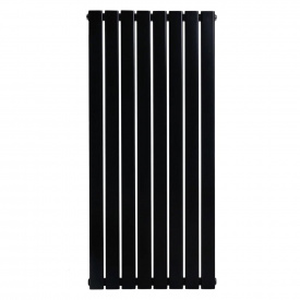 Вертикальный дизайнерский радиатор отопления ARTTIDESIGN Livorno ІІ 8/600/544 черный матовый