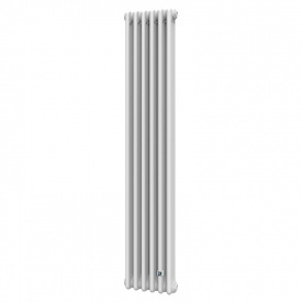 Вертикальный трубчатый радиатор DeLonghi Multicolumn 1800 мм 3 колонны 6 секций (боковое 1/2″) RAL9016