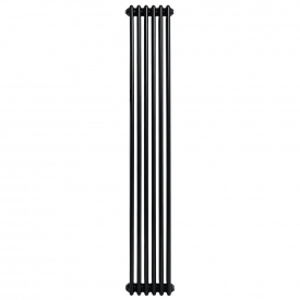 Вертикальный дизайнерский радиатор отопления ARTTIDESIGN Bari II 6/1800/290/50 черный матовый