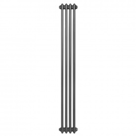 Вертикальный дизайнерский радиатор отопления ARTTIDESIGN Bari II 4/1800/200 серый матовый