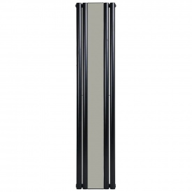 Вертикальный дизайнерский радиатор отопления ARTTIDESIGN Rimini II M 4/1800/382/50 чёрный матовый