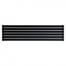 Горизонтальный дизайнерский радиатор отопления ARTTIDESIGN Livorno G 6/408/1600 черный матовый