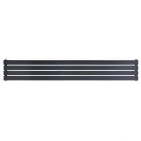 Горизонтальный дизайнерский радиатор отопления ARTTIDESIGN Livorno ІІ G 4/272/1800 серый матовый