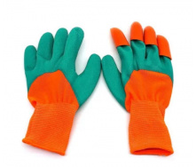 Садові рукавички Garden Genie Gloves 2 в 1 Граблі з кігтями