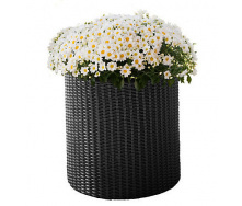 Горшок для цветов Keter Cylinder Planter Small 7 л серый