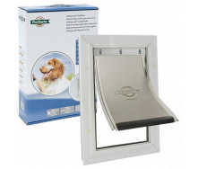 Дверца для собак средних пород PetSafe Staywell Aluminium Medium 277 х 400 мм Белый (5011569105872)