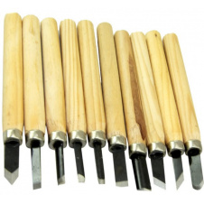 Набір фігурних стамесок по дереву VigohA Wood carving set 10 штук D142