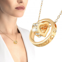 Підвіска на шию VigohA Ring Heart Серце та кільце з ланцюжком Серце Переяслав-Хмельницький