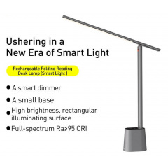 Лампа настольная BASEUS Rechargeable Folding Reading Desk Lamp DGZG-0G серая Черкаси