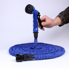 Шланг садовый поливочный Magic hose Xhose 75 метров и насадка-распылитель синего цвета с мощным интенсивным распылением Чернигов