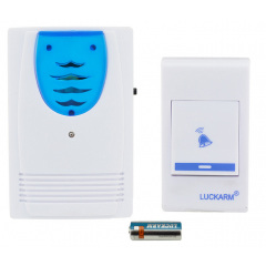 Беспроводной дверной звонок Luckarm Intelligent 8203 от батареек White-Blue Королево