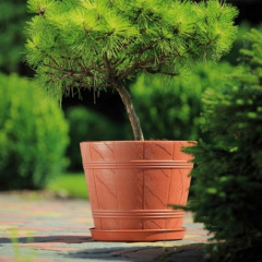 Горшок для цветов Derevo Elba-6 25 л терракот Form-Plastic Киев