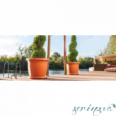 Горшок для цветов Villa 110 л терракотовый Serinova Косів