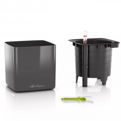 Вазон Lechuza Cube Glossy 14 антрацит 1.5 л Жмеринка