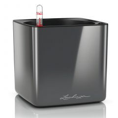 Вазон Lechuza Cube Glossy 16 антрацит 2 л Южноукраинск