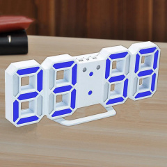 Часы настольные электронные RIAS LY-1089 LED с будильником и термометром Blue Ligh White (3_02672) Балаклея