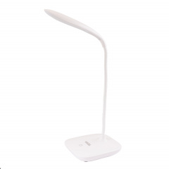 Лампа настольная сенсорный включатель MASTERTOOL 125х100х350 мм COB LED 3 режима USB 3xAA ABS White (94-0815) Киев