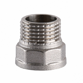Переходник никелированный 1/2″ВР х 1/2″НР штампованный А0601А(нк)