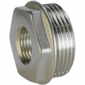 Футорка никелированная 1 1/4″НР х 1/2″ВР штампованная А0710А(нк)