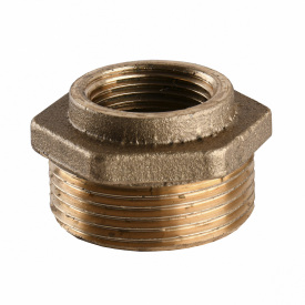 Футорка латунная 1 1/4″НР х 3/4″ВР штампованная А0711А