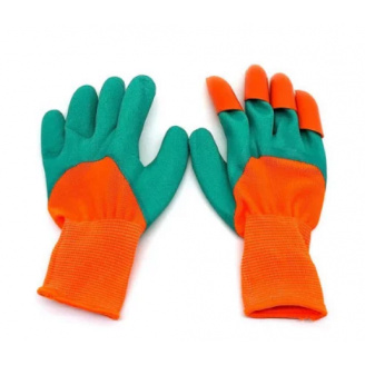 Садові рукавички Garden Genie Gloves 2 в 1 Граблі з кігтями