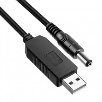 Кабель для роутера VI USB 5V від павербанку на 9v 5,5х2,5 мм