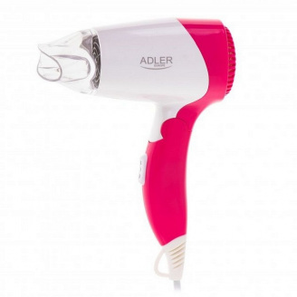 Фен дорожный складной Adler AD 2259 White/Pink N