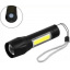 Ліхтарик ручний Bailong 511 COB USB micro charge/Світлодіодний ліхтар на акумуляторі Хмельник