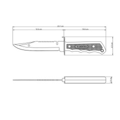 Охотничий туристический нож Tramontina 26051/105 Fish Киев