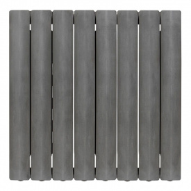 Горизонтальный алюминиевый радиатор FONDITAL BLITZ SUPER B4 500/100 PURE METAL дизайнерский 8 секций