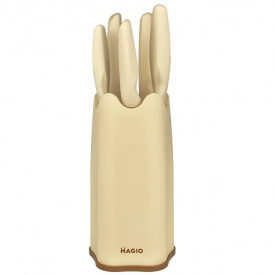 Набор кухонных ножей на подставке 5 шт MAGIO MG-1090 Beige N
