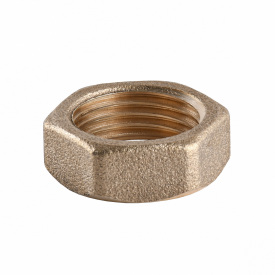 Контргайка латунная 1/2″ВР штампованная А1201А.